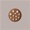 Lucgel Biscotto Rotondo per Gelato Stelline Gluten Free al Cioccolato e Nocciola Senza Glutine Lucgel, 500 pezzi
