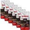 Kimbo Barista Espresso Napoli - 6 kg - Caffè in Grani - Intensità 10/13, Tostatura Scura, Aroma Intenso e Sapore Persistente - Chicchi Interi per Macchina Espresso e Automatica - 6 Confezioni da 1 kg