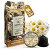 Oro in Bocca Camomilla - 96 Capsule Compatibili Dolce Gusto (12 Confezioni da 8), Bevanda Calda Rilassante e Profumata, Ideale per la Sera, Naturale e Delicata, Momenti di Benessere e Relax