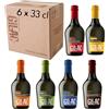 Gilac Birre artigianali confezione regalo Beerbox 6 bottiglie da 33cl, Birra artigianale Italiana di alta qualità, Degustazione birra selezione premium - Idea regalo