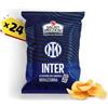 Preziosi Food Salati Preziosi | Patatine Inter con Sorpresa, con sale iodato, snack senza glutine, preparate con olio di semi di girasole, 24 pezzi x 25 g