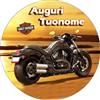 Generico Cialda per Torta compatibile con HARLEY DAVIDSON moto rettangolare in FIBRA VEGETALE top qualita (Rotondo 20cm)