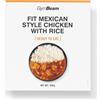 GymBeam Pollo alla Messicana con Riso FIT Ready to Eat - Pasti Pronti Sani, Piatto Pronto Fitness, Pasti Completi per Viaggi ed Escursioni, Pollo, Riso Parboiled, Pomodori e Spezie