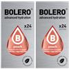 Generico SET 48 BOLERO DA 3 GRAMMI Peach Preparato istantaneo polvere solubile in bustine Sticks per Bevande con Stevia e Vitamina C e Senza Zucchero ideale per fitness e diete