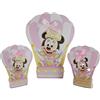 CARTOON Bomboniere astuccio mongolfiera Minnie baby, Disney, personalizzabile con confetti, per feste e cerimonie