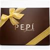 Pepì Chocolate Scatola di cioccolatini nudi assortiti 450 gr. prodotti artigianalmente, senza glutine. Burro di cacao 100% Cioccolato di lusso. Prodotto in Italia