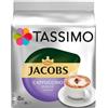 Tassimo Jacobs Cappuccino Choco, Caffè, Caffellatte, Cacao, Gusto Cioccolata, Capsula, 8 T-Discs