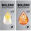 Generico SET 24 BOLERO bustine da 3 grammi 12 ice tea lemon limone + 12 Mango Preparato istantaneo per Bevande con Stevia e Vitamina C e Senza Zucchero
