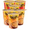 Star Saikebon Noodles Nudolini Istantanei Orientali Pronti in 3 Minuti alla Farina di Frumento 3 Confezioni Gusto Manzo da 60g + 3 Confezioni al Gusto Pollo da 60g