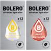 Generico SET 24 BOLERO bustine da 3 grammi 12 ice tea lemon limone + 12 Peach Pesca Preparato istantaneo per Bevande con Stevia e Vitamina C e Senza Zucchero