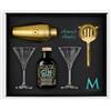 Mazzetti D' Altavilla Confezione Mazzetti Momento Martini-Gin Mazzetti Black con 2 Coppe Martini, 1 Boston, e 1 Strainer Dorato