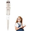 Generico Penna divertente scheletro, penna scheletro di Halloween | Penna da boxe scheletro giocattolo con luce LED | Cancelleria per gli studenti delle scuole per prendere appunti e scarabocchiare per dormito