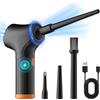 ifyful Spolverino ad aria compressa, pulitore soffiatore portatile a 3 Velocità per PC, Air Duster ricaricabile senza fili per laptop, tastiera, Alternativa Allo Bomboletta Aria Compressa Spray