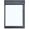 KINGFOM Portablocco A4 Pelle con Pinza (1916-Nero)