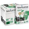 alphaink Navigator Universal Carta Premium per ufficio, Formato A4, 80 gr, Confezione da 5 risme da 500 Fogli