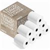 MAQA 8 Rotoli Cassa 80x80 Termici - CONFEZIONE DA: 8 Rotoli Scontrino Termico 80x80mm per Registratore e Stampanti Cassa - Carta Termica Alta Qualità, Stampa Nitida, Compatibilità Universale