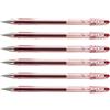 PILOT Set di 6 penne a sfera G1-07 punta media inchiostro gel rosso