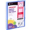 CARCHIVO IDEAS PRACTICAS Carchivo - Raccoglitore a spirale Archivex Star con 40 buste personalizzabili, colore: blu