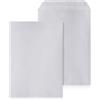 LOGIC PACK 250 Buste da Lettera Grandi DIN B4 (250 x 353 mm), Bianche, Autoadesive con Strip, Carta Robusta per Spedizioni e Documenti A4 non Piegati, Senza Finestra