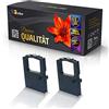 123Color 2 nastri colorati alternativi 123Color 3 milioni di caratteri compatibili per Oki Microline 190 Series 192 Elite 192 Plus 193 Elite 193 Plus 194 195 280DC ML182 nastro in nylon 3.000.000 caratteri