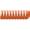 Netuno 10 raccoglitori A4 arancione 2 anelli dorso 8 cm raccoglitore documenti ufficio cartone Rivestito in Polipropilene con Meccanismo a Leva organizer faldone documenti classificatore