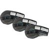 vhbw 3x Cassetta nastro compatibile con Brady M210, M210-LAB, M211, LABPAL etichettatrice 4,27m x 19,05 mm nero su bianco, vinile