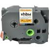 vhbw Cassetta nastro sostituisce Brother TZ-B51, TZE-B51 per etichettatrice 8m x 24 mm nero su arancione fluo