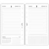 Agendepoint.it Ricambio Agenda Giornaliera a Righe 2026, 9,5x17 cm, 6 Fori, Carta 80gr, Bianco