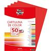Fixo 11120351 - Confezione di 50 cartoncini, formato A3, colore: rosso