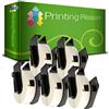 Printing Pleasure 5 x DK11204 Etichette adesive compatibile per Brother P-Touch QL-500 QL-500BW QL-550 QL-570 QL-700 QL-720NW QL-800 QL-810W QL-820NWB QL-1050 QL-1100 QL-1110NWB | 17mm x 54mm | 400 Etichetta per Rotolo