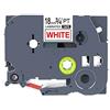 IDIK Brother TZ-242 P-Touch 3/4 18 mm 8 m rosso su nastro bianco TZe-242