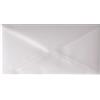 Netuno 100 buste lettera trasparenti bianche lunghe DL 110x 220 mm 110g Golden Star buste americane lucide per feste compleanno Natale buste partecipazioni trasparenti eleganti per inviti matrimonio