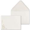NEUSER PAPIER 15 buste natalizie - DIN C5 - con pioggia di stelle goffrata oro metallico, busta festiva opaca color crema - chiusura umettabile, 110 g/m² - 154 x 220 mm - Marca: GUSTAV NEUSER