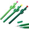 Tuzsocr 3 penne gel a forma di cactus, penne gel creative da 0,5 mm nere, penne roller con pianta decorativa, penne per scrittura, per scuola, casa, ufficio, forniture scolastiche, forniture regalo