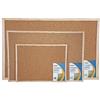 LGVSHOPPING LGV Lavagna Bacheca in Sughero 45x60 cm con Cornice In Legno per Scuola Ufficio