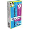 Paper Mate Erasable Gel, penna a punta media da 0,7 mm, blu, scatola da 12