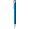 GFD GIOTTO 50 Penne Personalizzate con Scritta e Logo - Penna in Metallo con Incisione Laser, Idea Personalizzabile Ufficio, Inaugurazioni, Fiere, Gadget Promozionali (50 Penne Azzurro)