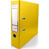 Netuno 1 raccoglitore A4 giallo 2 anelli dorso 8 cm raccoglitore documenti ufficio cartone Rivestito in Polipropilene con Meccanismo a Leva organizer faldone documenti classificatore