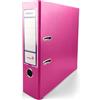 Netuno 1 raccoglitori A4 rosa 2 anelli dorso 8 cm raccoglitore documenti ufficio cartone Rivestito in Polipropilene con Meccanismo a Leva organizer faldone documenti classificatore