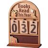 Generico Contalibri in Legno con - Contatore Personale Libri Letti (Fino a 999) | Segnalibro Decorativo da Scrivania o Libreria | Idea Regalo Originale per Lettori, Appassionati di Libri, Insegnanti e Bibliote