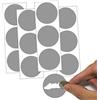 Gicaprice 210 ETICHETTE GRATTA E VINCI (ARGENTO, 32 mm - CERCHIO)
