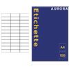 Aurora Store.it ETICHETTE AUTOADESIVE FORMATO A4 100 FOGLI 70x25 mm 36 PER FOGLIO LASER INKJET