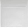 Netuno 25 buste lettera quadrate 17 x 17 cm 110g Sirio Pearl Ice White per partecipazioni battesimo comunione matrimonio biglietti inviti