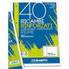 Aurora Store 10 CONFEZIONI (400 FOGLI) DI RICAMBI A RIGHE A4 SENZA MARGINI RINFORZATI BIANCHI CLASSICI