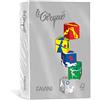 Favini 042147.109 Risma Carta Le Cirque A4, Grigio, 80 gr, 500 Fogli