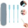YuchiFa Tagliapeli per naso 2 in 1, Tagliapeli per naso a doppia faccia 2024 più recente, Tagliapeli per naso portatile con rotazione manuale a 360° per uomini e donne (Blu,3pcs)