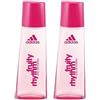 Adidas, Eau de Toilette Fruity Rhythm, Profumo da Donna, 50 ml (Confezione da 2)