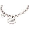 Handmade Braccialetto Le Amiche Sono le Sorelle che Ti Scegli - Bracciale Frase - Bracciale dedica - Regalo per amiche - Bracciale amicizia