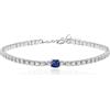 Meissa Bracciale Tennis Braccialetti da Donna con Pietre Natali per Donne in Argento Sterling 925 con CZ Regalo Moglie Donna Compleanno Anniversario Matrimonio Gioielli da Donna San-valentino Natale 3