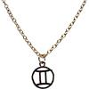 Generico Collana color oro segno zodiacale (CL0188 - Gemelli)